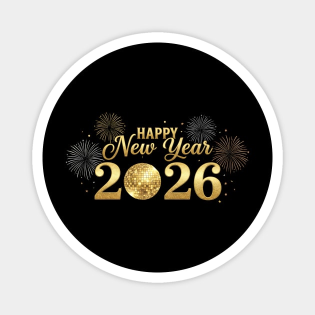 Happy New Year 2026 Cryptocurrency Future Magnet by ArtistTee ⭐⭐⭐⭐⭐